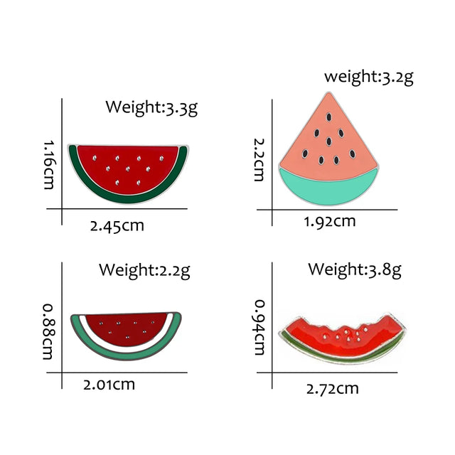 Watermelon Brooches