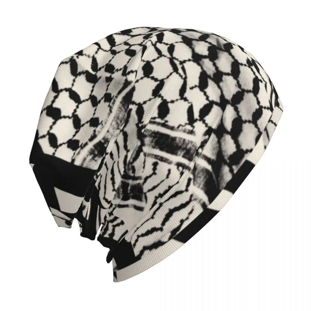 Kufiya Pattern Beanie – Warm Casual Hat with Traditional Design