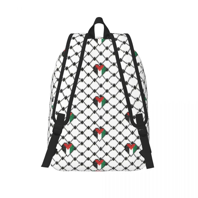 Heart Flag in Kuffiyeh Pattern