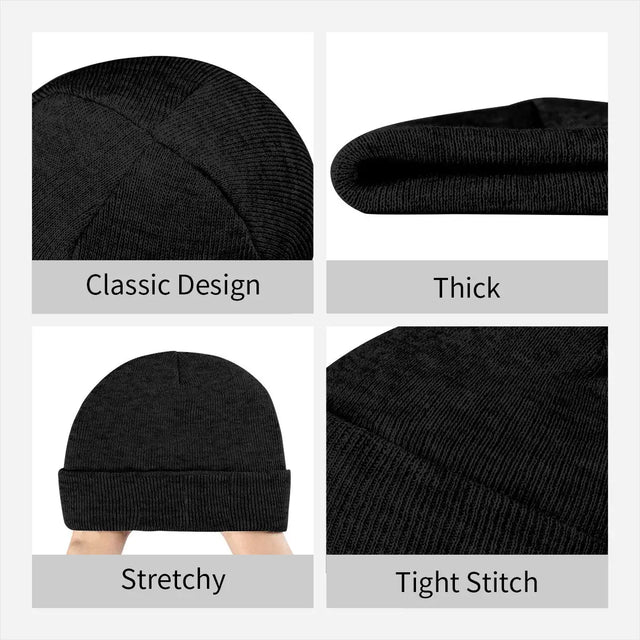 Palestine in Arabic Beanie – Warm Acrylic Hat with Bold Script Design