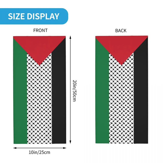 Palestine Flag with Kuffiyeh Pattern