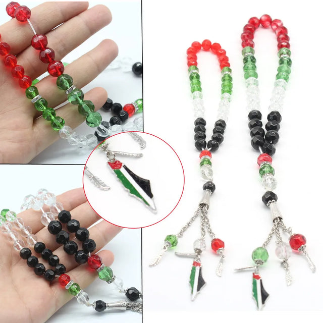 Palestinian Flag Prayer Beads Rosary (Masbaha)