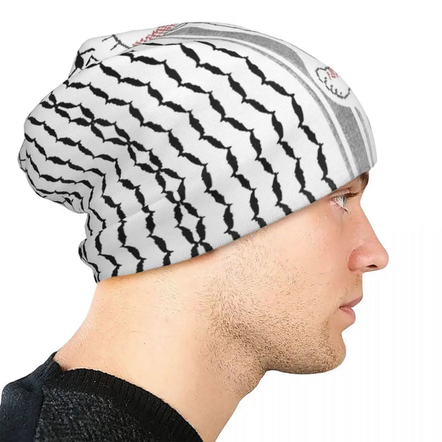 Palestine Kufiya Pattern with Hanzala Beanie