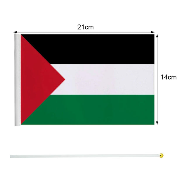 Portable Hand Waving Palestinian Banner