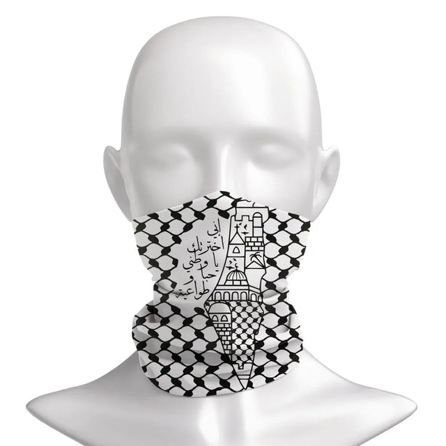 I Choose Palestine" Face Mask β Multifunctional Statement Headwear