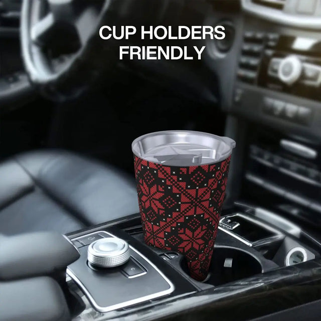 Palestinian Tatreez Thermal Mug