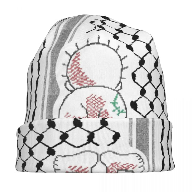 Palestine Kufiya Pattern with Hanzala Beanie