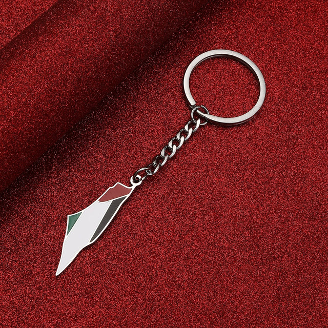 Palestine Map Keychain