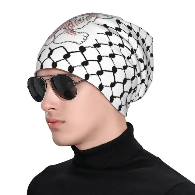 Palestine Kufiya Pattern with Hanzala Beanie