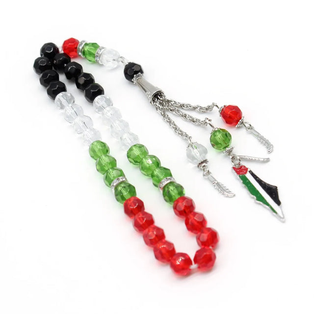 Palestinian Flag Prayer Beads Rosary (Masbaha)