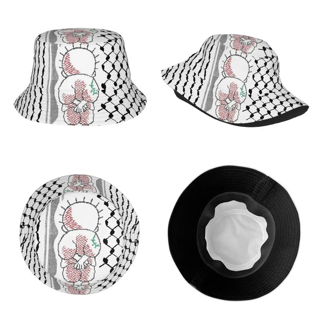 Palestine Kufiya with Hanzala Bucket Hat