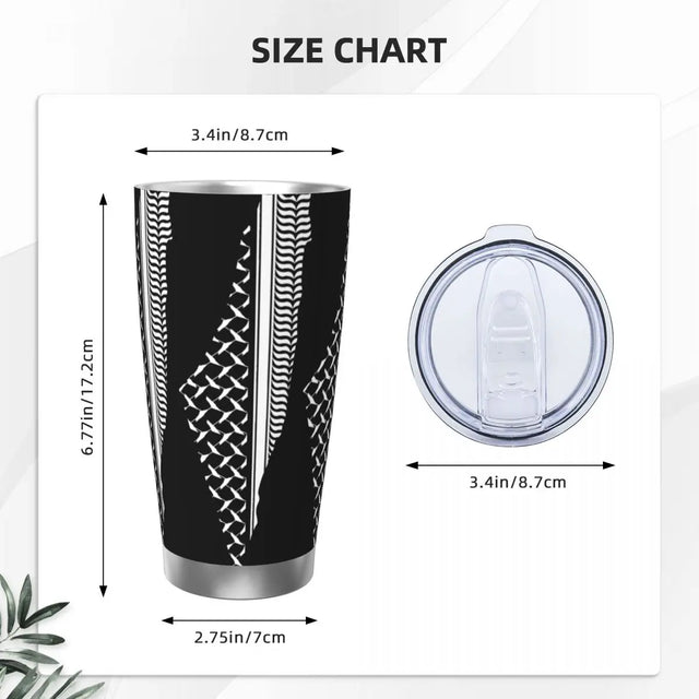 Palestine Map Pattern, 20oz