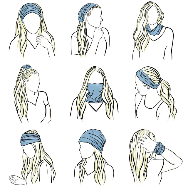Palestinian Keffiyeh Bandana Neck Gaiter - Multifunctional Arabic Face Mask & Headwear - 25cm x 50cm