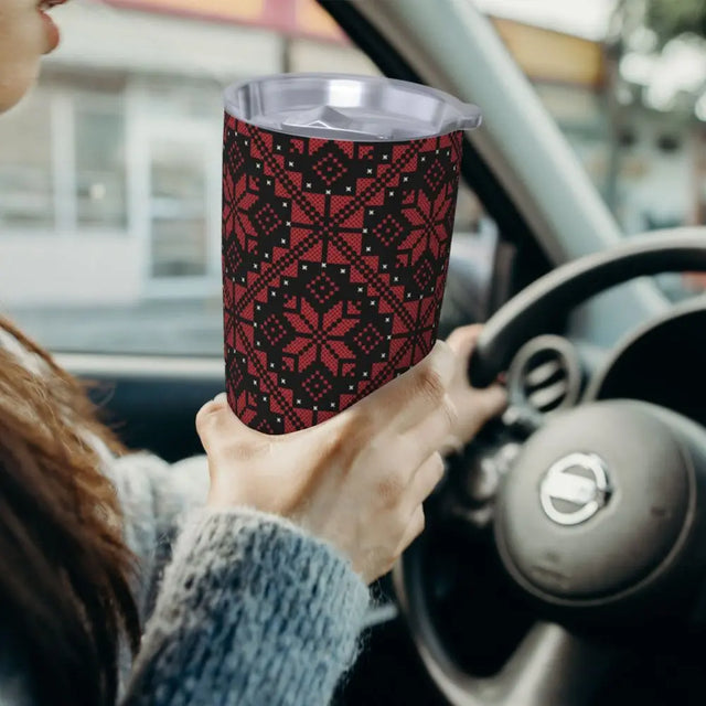 Palestinian Tatreez Thermal Mug