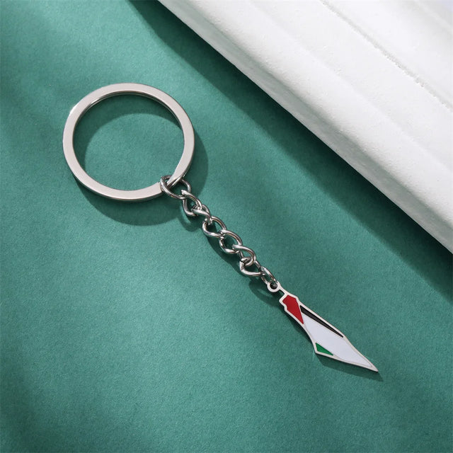Palestine Flag Map Keychains