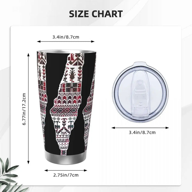 Palestine Traditional Tatreez, 20oz