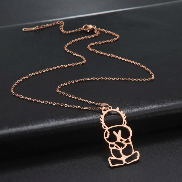 Stainless Steel Handala Palestine Pendant Necklace - Symbolic Jewelry for Men & Women, 2025 Gift