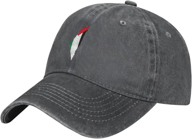 Flag of Palestine Map Cap