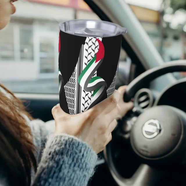 Palestine Map with Kuffiyeh, 20oz