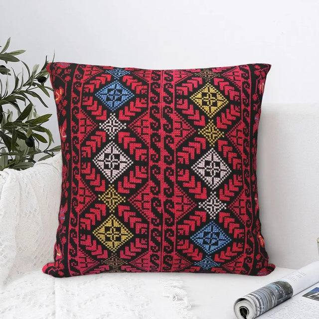 Traditional Palestinians Tatreez Cushion Cover