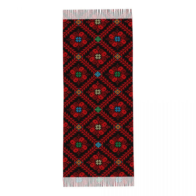 Palestinian Jordanian Pattern Infinity Scarf - Women's Warm Winter Blanket Scarf