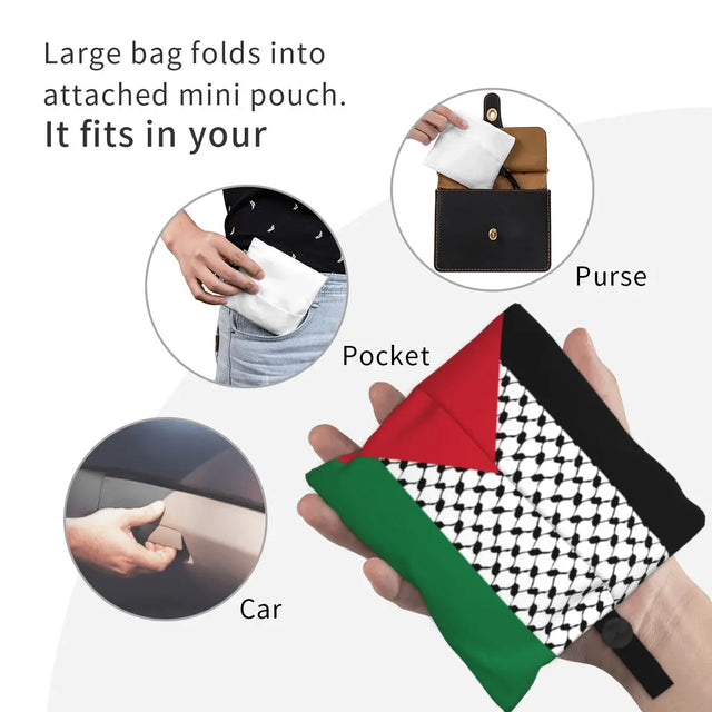 Palestine Map with Kufiya Pattern