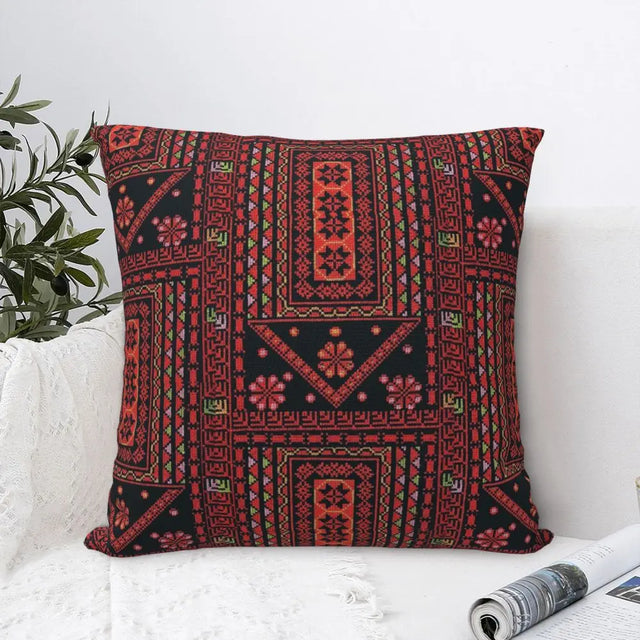 Traditional Palestinians Tatreez Cushion Cover