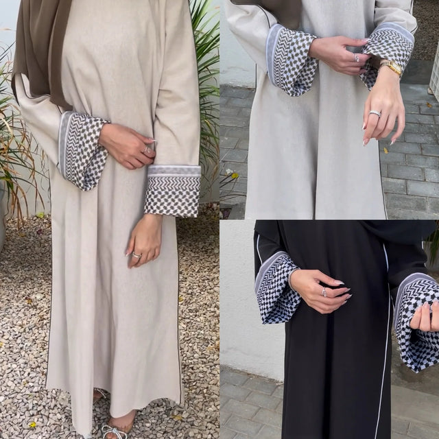 Kuffiyeh Abaya Closed Abaya & Hijab