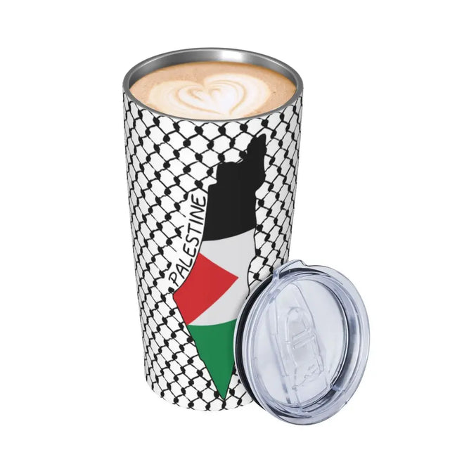 Palestinian Kufiya with Map, 20oz