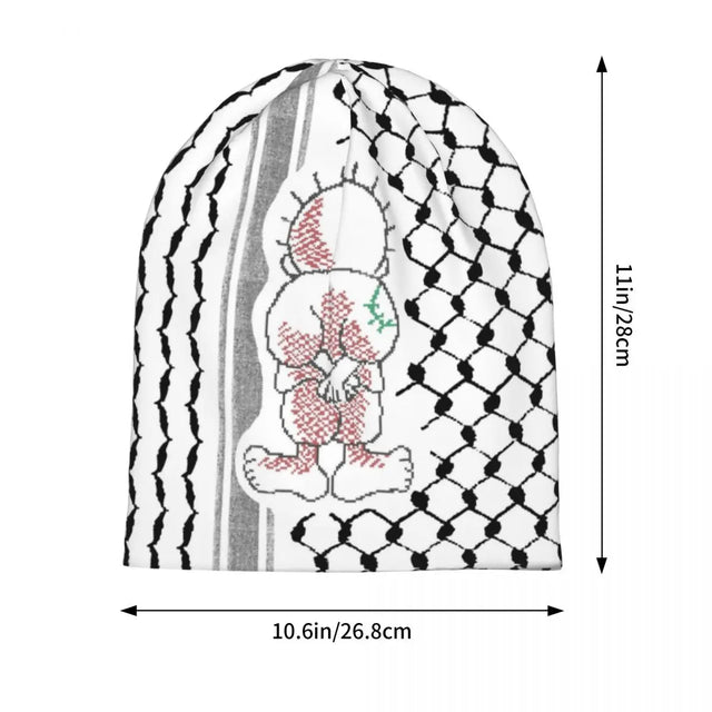 Palestine Kufiya Pattern with Hanzala Beanie