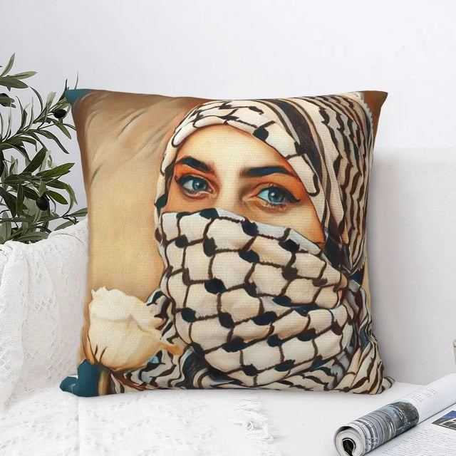 Traditional Palestinians Tatreez Cushion Cover
