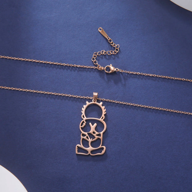 Stainless Steel Handala Palestine Pendant Necklace - Symbolic Jewelry for Men & Women, 2025 Gift