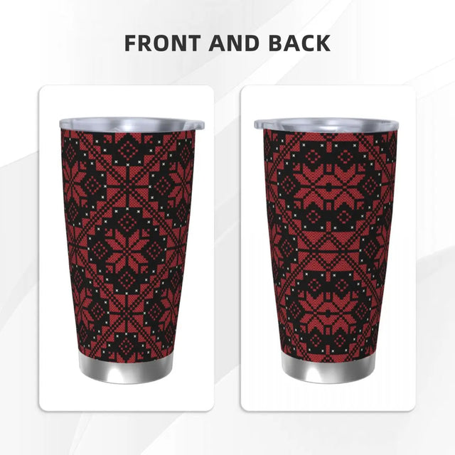Palestinian Tatreez Thermal Mug
