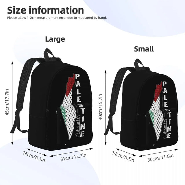 Palestine Map in Kuffiyeh Pattern