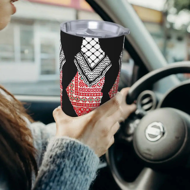 Palestinian Kuffiyeh Map, 20oz