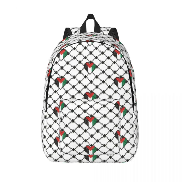 Heart Flag in Kuffiyeh Pattern