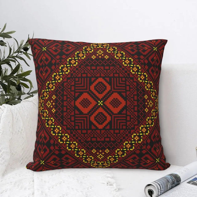 Traditional Palestinians Tatreez Cushion Cover