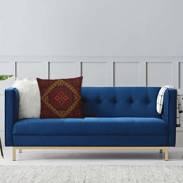 Traditional Palestinians Tatreez Cushion Cover