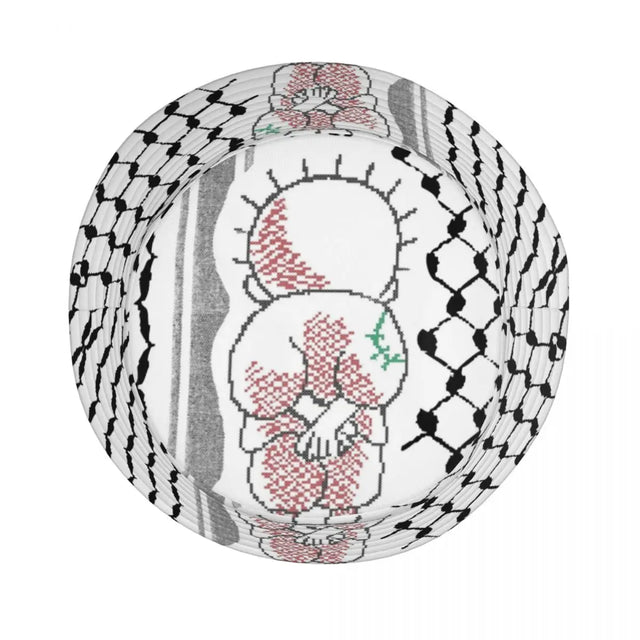 Palestine Kufiya with Hanzala Bucket Hat