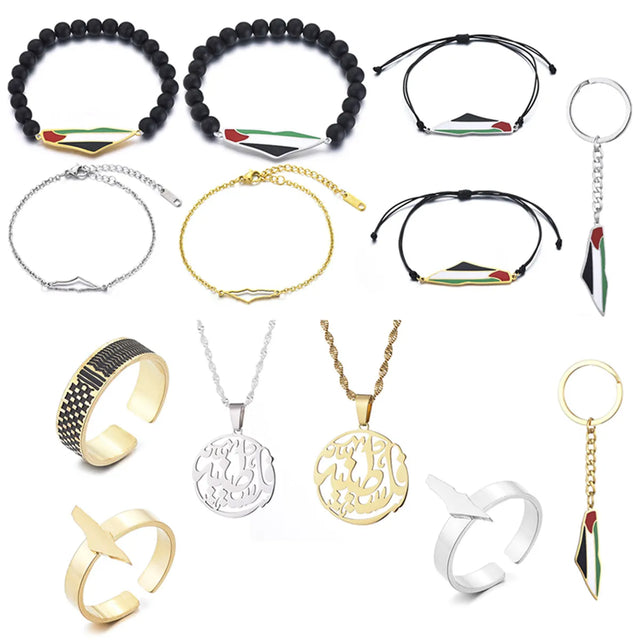 Palestine Jewelries - Stainless Steel Rope Chain, Trendy Jewelry for Men & Women