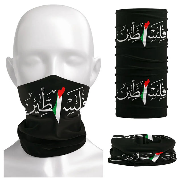 Palestine Arabic Letter Face Mask โ Multifunctional Polyester Headwear