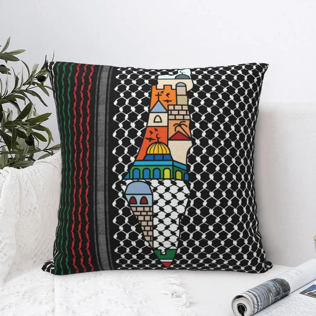Traditional Palestinians Tatreez Cushion Cover