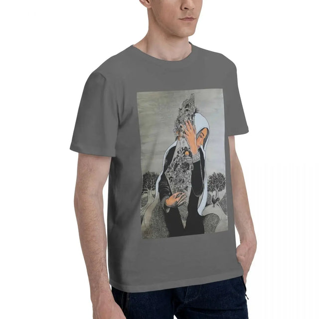 Palestinian Woman Defender T-Shirt – Men's Cotton Tee | Cultural Graphic Shirt