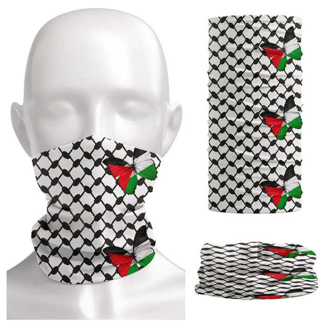 Palestine Butterfly Flag Face Mask โ Multifunctional Polyester Headwear