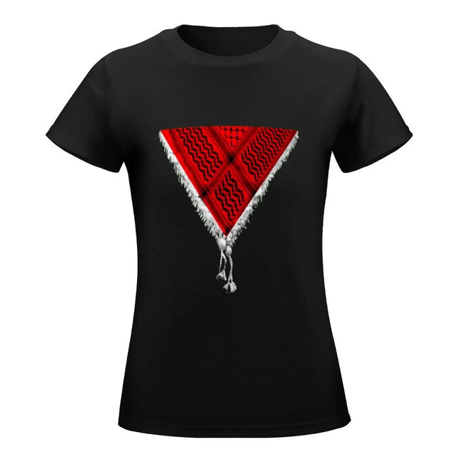 Red Triangle Slim Fit T-Shirt – Women’s Graphic Cotton Tee | Casual Style