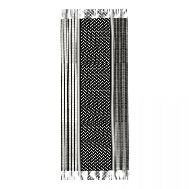 Arabic Kufiya Hatta Scarf - Traditional Keffiyeh Pattern Shawl for Women