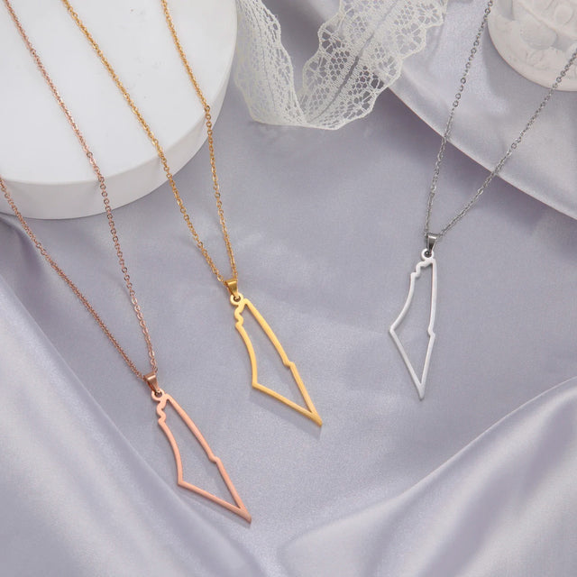 Dawapara Tree of Life Necklace - Stainless Steel Map Pendant for Men & Women